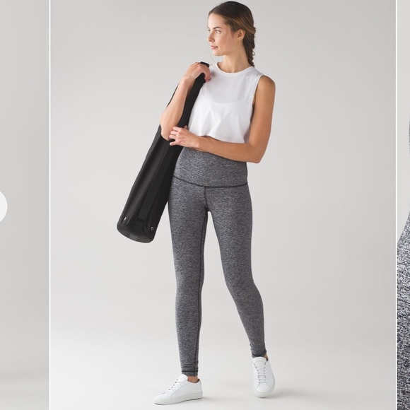 Lululemon Wunder Under pant heathered black 4 NWT - Picture 2 of 8